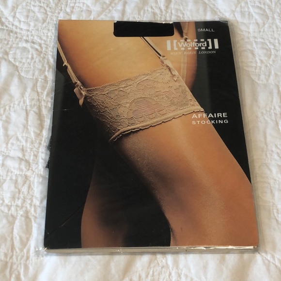 New Wolford Affaire Stocking Black Sz S - Picture 1 of 4